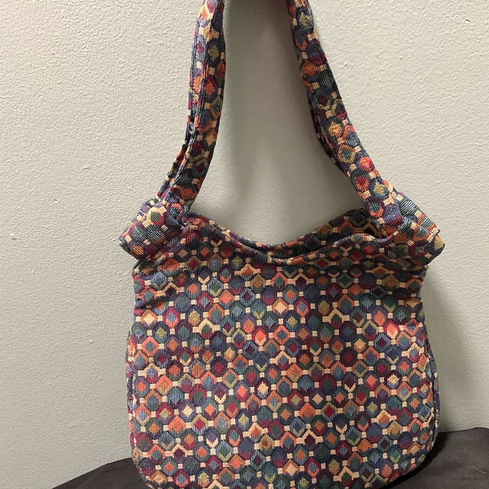 Colorful Geometric Patterned Women's Bag